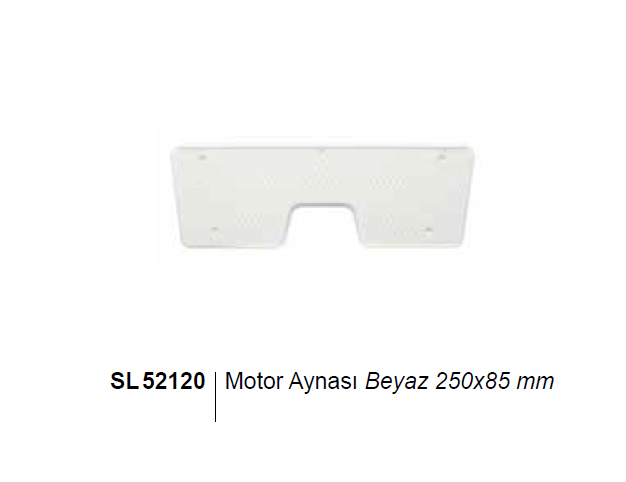 MOTOR AYNASI 250x85mm Beyaz
