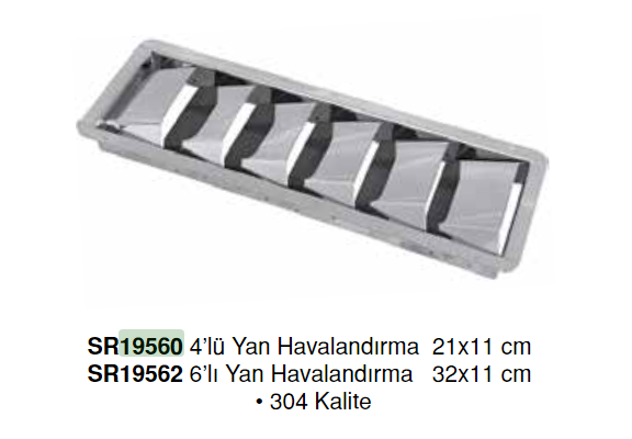 4'LÜ YAN HAVALANDIRMA 21X11 CM