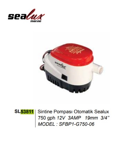 SİNTİNE POMPASI OTOMATİKLİ 750gph 12v