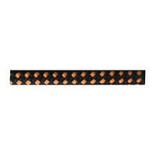 RENKLİ İSKOTA HALATI 10 MM SİYAH-SARI  (1 MT=84 GR) ( Metre fiyatıdır)