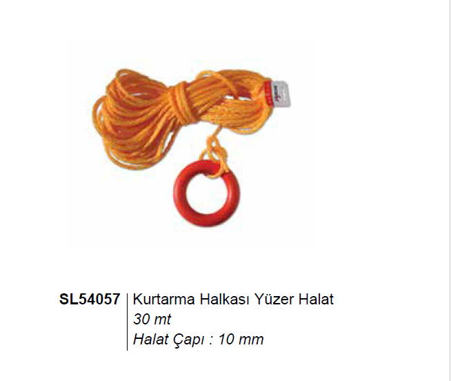 KURTARMA HALKASI 30MT İPLİ