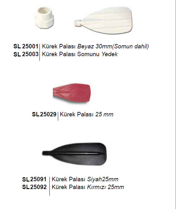 KÜREK PALASI İNCE Ø25mm
