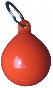 Batmaz PVC anahtarlık. Paslanmaz çelik halkalı