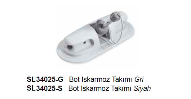 ŞİŞME BOT İÇİN ISKARMOZ SİYAH