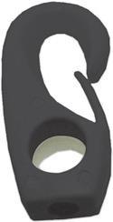 PLASTİK HALAT KLİPSİ 10 MM SİYAH
