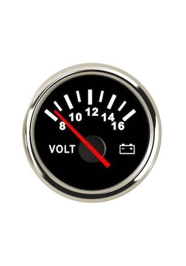 SEALUX VOLTMETRE Ø52mm SİYAH 24v