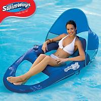 SWIMWAYS SPRING FLOAT RECLINER WITH CANOPY