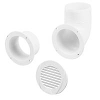 Ventilation Shaft Grilles Cover, �102mm, White