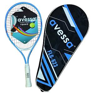 Avessa Flg-623M Tek Par�a Yunus Bal��� Desenli Tenis Raket Set Mavi