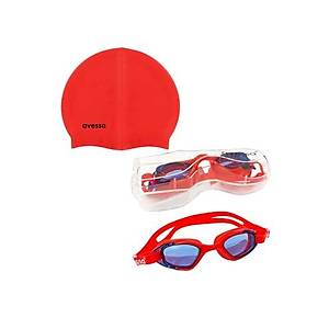 Avessa 2'Li Yeti�kin Havuz Seti Y�z�c� G�zl��� Ve Silikon Bone, Tek Ebat, Avs-Yeti�kinhavuzset-, K�rm�z�