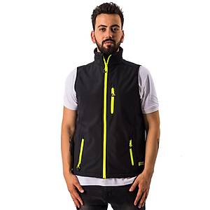 FreeCamp Vest Erkek Softshell Yelek-S�YAH