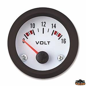 TREM ECO LINE VOLTMETRE, BEYAZ,12V. �52MM