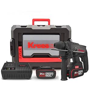 Kress KU390.4 20Volt 4.0Ah. 2.0J Li-ion �ift Ak�l� �arjl� K�m�rs�z Profesyonel SDS-Plus Pn�matik K�r�c�/Delici