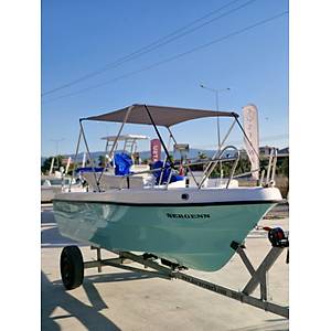 SEAWALL 450 ORCA FULL AKSESUAR - HIDEA 20 HP FEL (R/C KONTROL /ELK. MAR�LI / UZUN �AFT ) + 4.5M R�MORK STANDART
