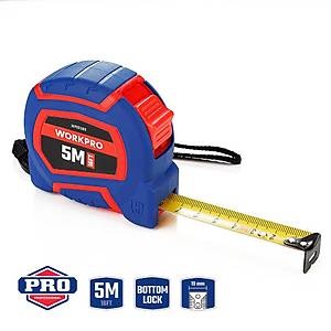 WORKPRO WP261009 5Mx19mm/16Ft. Naylon Kaplama Sar� �elik �erit Metre 