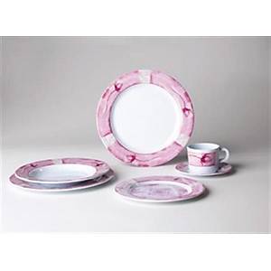 Promo-Line Roses, 20 par�a melamin yemek tak�m�