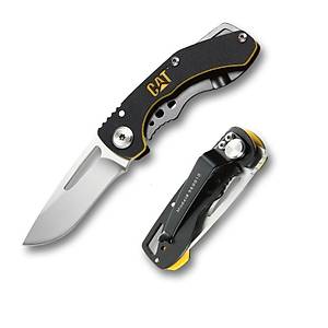 CAT DA980010 Kemer Ask� Kancal� Katlanabilir 12CM Paslanmaz �elik Kamp �ak�s�