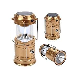 (XF-5800T) G�ne� Enerjili USB �arjl� Kamp Lambas�, �ad�r Feneri 6+1 Led SARI