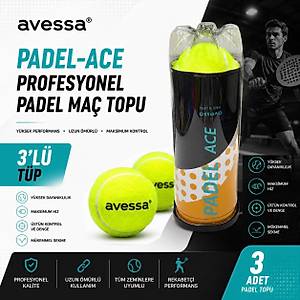 Avessa Padel-Ace Profesyonel Padel Ma� Topu 3l�