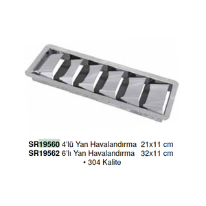 6'LI YAN HAVALANDIRMA  32X11 CM