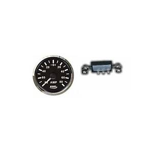 AMPERMETRE �52mm S�YAH 12/24v  ��NT DAH�LD�R