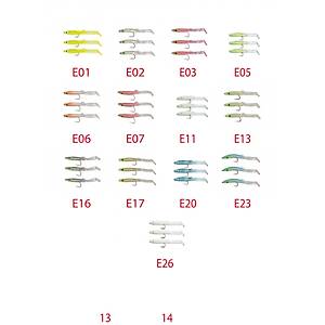 Captain 3526 Eel Fish 5cm Silikon Zargana Suni Yem 3'l� Paket