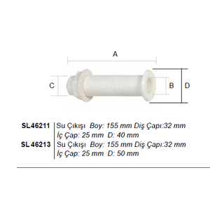 SU �IKI�I BOY:155mm �32mm i��25mm D:50mm