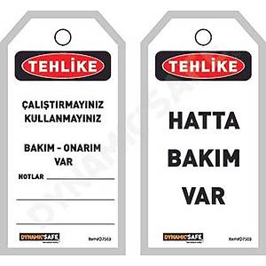 ATLANTECH D7503- T�RK�E LOTO / EKED �KAZ ET�KETLER� - Tehlike & �al��t�rmay�n - Plastic Kaplamal�