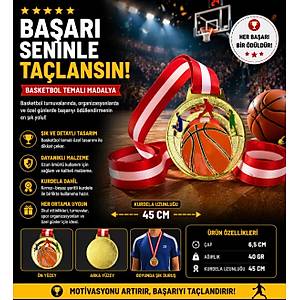 Avessa Mad-Bas-1 Basketbol Fig�rl� Madalya 6.5 Cm
