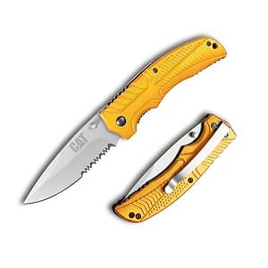 CAT DA980006 Kemer Ask� Kancal� Katlanabilir 20CM Paslanmaz �elik Sar� Kamp �ak�s�