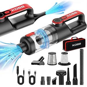 KOBB KBV20 12Volt/ Li-ion �arjl� K�m�rs�z Motor Hibrit Ara� S�p�rgesi + 8 Par�a Aksesuar Seti + Ta��ma �antas� 