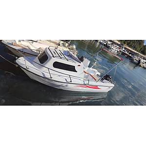 AYPOL 485 EGE CABIN KONSOLLU FULL AKSESUAR + HIDEA 30 HP FEL-T (R/C KONTROL,MAR�LI,UZUN �AFT,POWER TR�M) + 5 M R�MORK STANDART