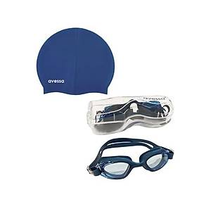 Avessa 2'Li Yeti�kin Havuz Seti Lacivert Y�z�c� G�zl��� Ve Silikon Bone, Tek Ebat, Avs-Yeti�kinhavuzset-Lacivert, Mavi