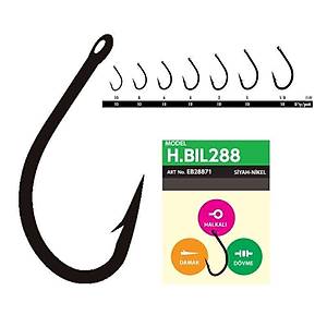 Hayabusa HBIL 288 Sazan ��nesi D�vme Teflon Black 10lu Paket