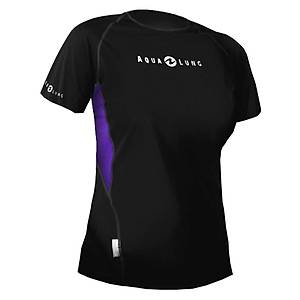 Aqua Lung Rashguard Lf Siyah/Twilight K�sa Kol Kad�n