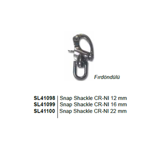 SNAP SHACKLE FIRD�ND�L� 22mm