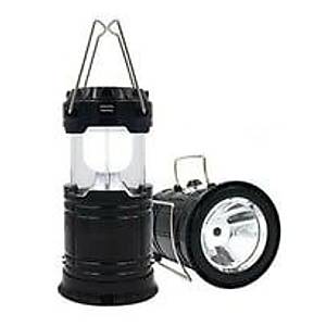 (XF-5800T) G�ne� Enerjili USB �arjl� Kamp Lambas�, �ad�r Feneri 6+1 Led S�YAH