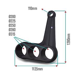 3 BORULU KAFES BRAKET� � 200