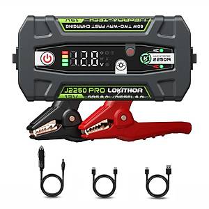 Lokithor J2250PRO 12V 2250Amp LiFePO4 Ak�ll� Ak� Takviye + Powerbank + Led Lamba