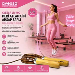Avessa Jr-490 Ah�ap Sapl� Deri Atlama �pi