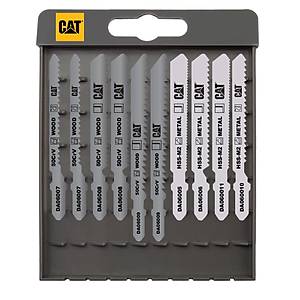 CAT DA06901 10 Par�a Profesyonel Metal/Ah�ap Hassas/Kaba Kesim Dekupaj Testere Ucu
