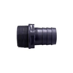 Ball Valve 1 1/2", Single Union BSPP, Plastic, Grey
