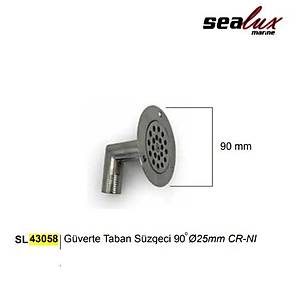 G�VERTE TABAN S�ZGEC� 90� �25mm cr-ni
