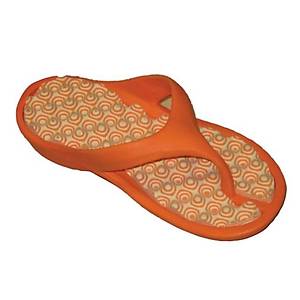 Frogy Kad�n Parmak Aras� Terlik 5011-TURUNCU