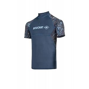 BEUCHAT Rash Guard ATOLL SEAWEED, K�sa kollu, Erkek