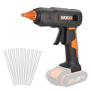 WORX WX045.9 20Volt 11MM Profesyonel S�cak Mum Silikon Tabancas� + 10 Silikon (Ak� Dahil De�ildir)