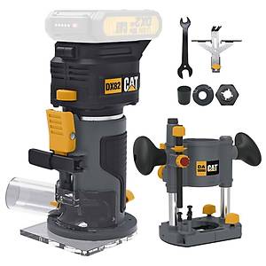 CAT DX82B.3 18Volt �arjl� K�m�rs�z 6mm Devir Ayarl� Profesyonel Avu� ��i El Frezesi Formika T�ra�lama (Ak� Dahil De�ildir)