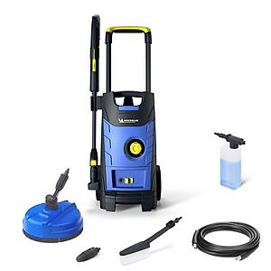 Michelin MPX19ELP 1900Watt 140Bar Profesyonel Bas�n�l� Y�kama Makinesi + Zemin/Ara� Y�kama F�r�as�