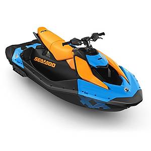 SEADOO SPARK Trixx 90 For 1 (Gulfstream Blue / Orange Crush)