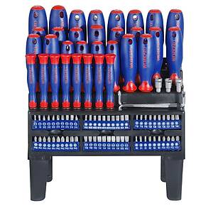 WORKPRO WP200507 100 Par�a Duvar Ask� Aparatl� Profesyonel CR-V Manyetik Tornavida ve Bits U� Seti